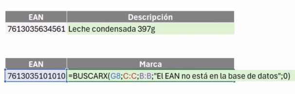 Función BUSCARX