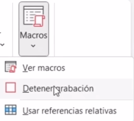  Detener grabación