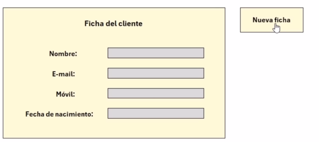 macro en excel para crear automáticamente una nueva ficha de cliente.