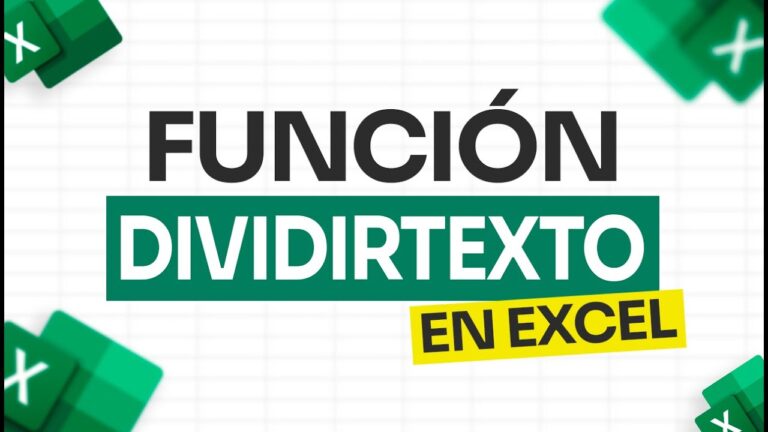 DIVIDIRTEXTO en Excel