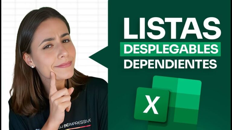 Listas desplegables dependientes en Excel