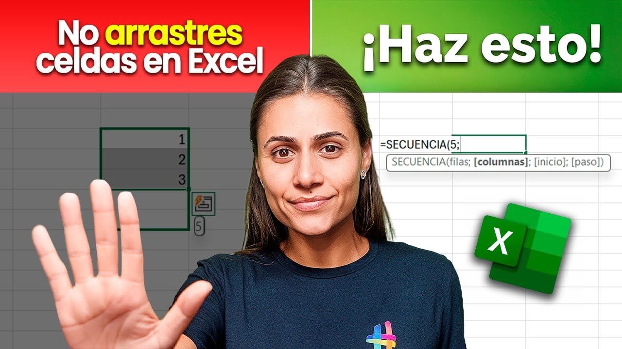 función SECUENCIA en Excel
