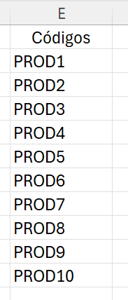 Crear códigos automáticos combinando en Excel