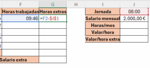 Cómo calcular las horas trabajadas en Excel