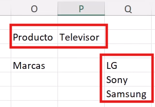 rango de desbordamiento que cambia según lo que elijas en P2