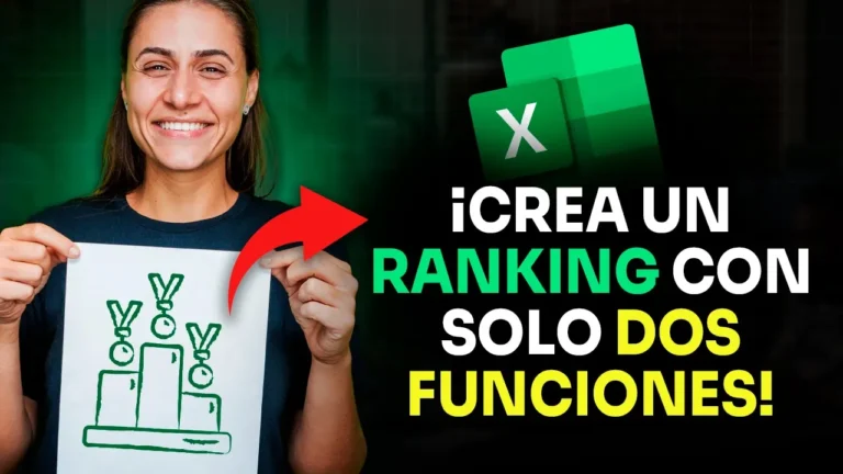 Cómo crear un ranking en Excel con las funciones ORDENAR y TOMAR