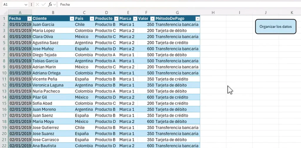 botón con macro VBA creada con ChatGPT en Excel
